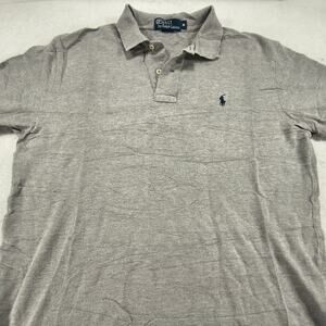Polo by Ralph Lauren Short Sleeve Collared Polo Shirt Mens Size Medium M Gray